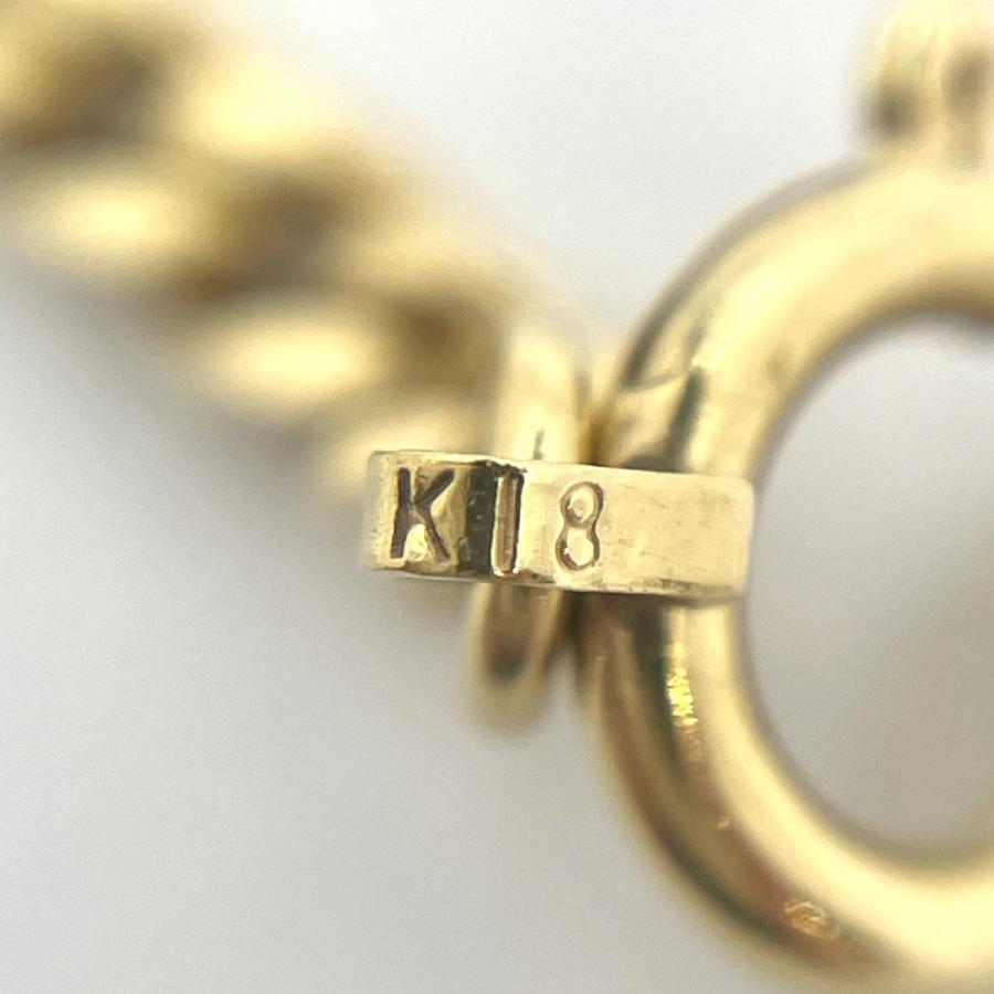 5khd115】喜平 ネックレス K18 ゴールド 2面 シングル 40cm 10g キヘイ  