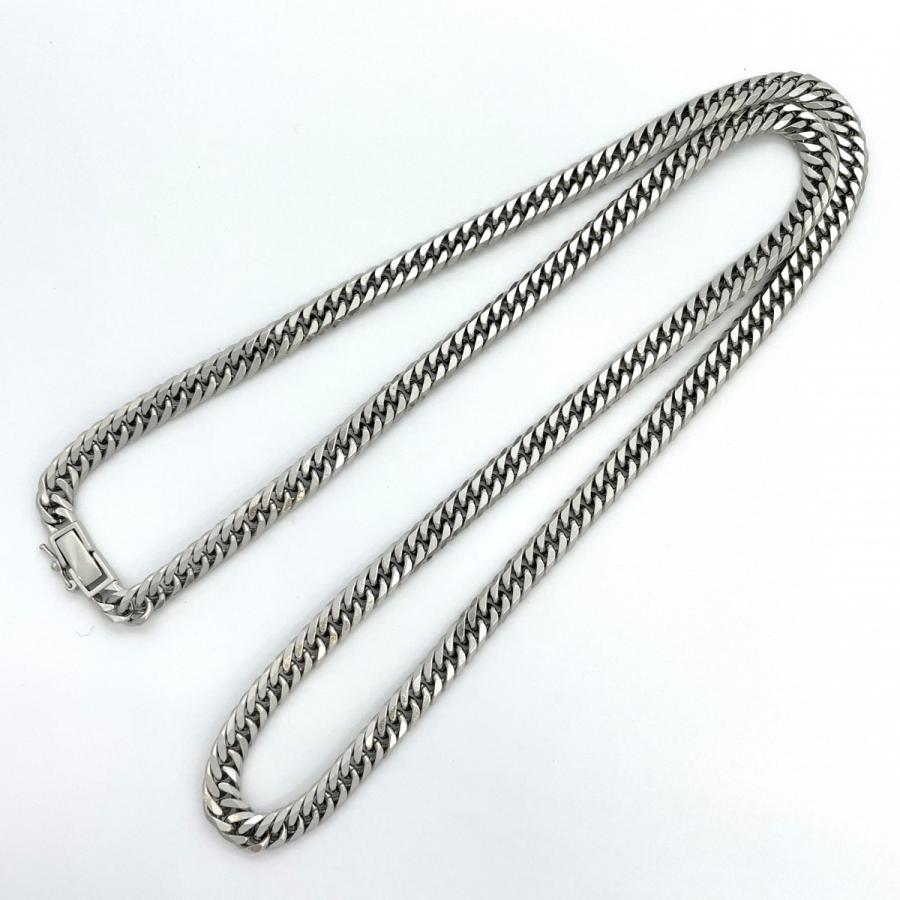 5khd162】喜平 ネックレス Pt850 プラチナ 6面 ダブル 60.6cm 5khd162】喜平 ネックレス Pt850 プラチナ 6面 ダブル 60.6cm