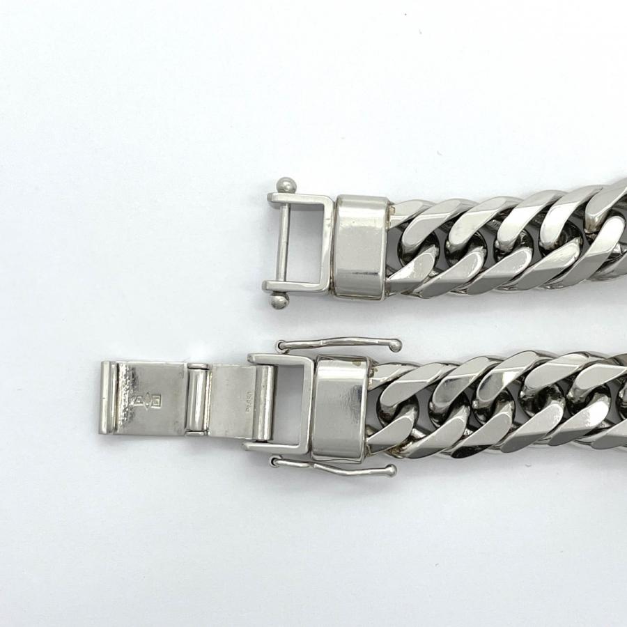 5khd164】喜平 ブレスレット Pt850 プラチナ 6面 ダブル 20.6cm 5khd164】喜平 ブレスレット Pt850 プラチナ 6面 ダブル 20.6cm