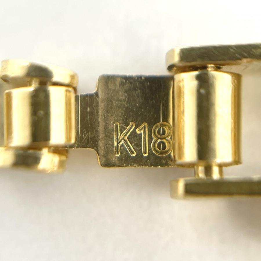 5khd166】喜平 ブレスレット K18 ゴールド 2面 シングル 18.8cm 5khd166】喜平 ブレスレット K18 ゴールド 2面 シングル 18.8cm