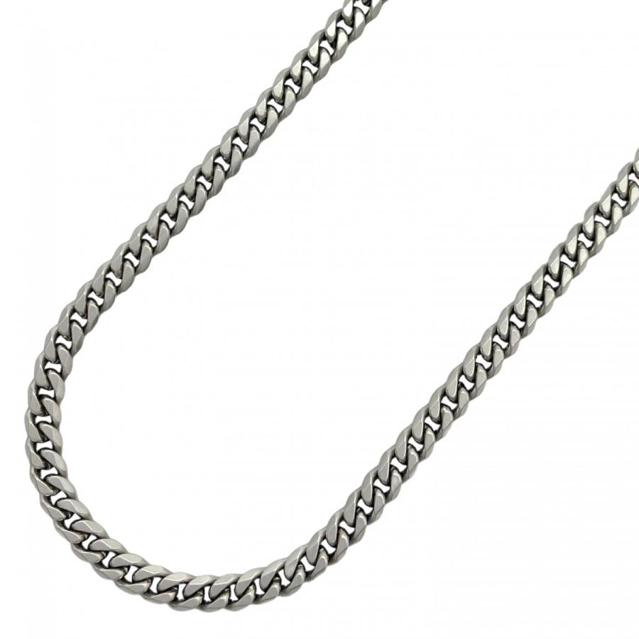 5khd231】喜平 ネックレス Pt850 プラチナ 6面 シングル 52.5cm 51.5g  