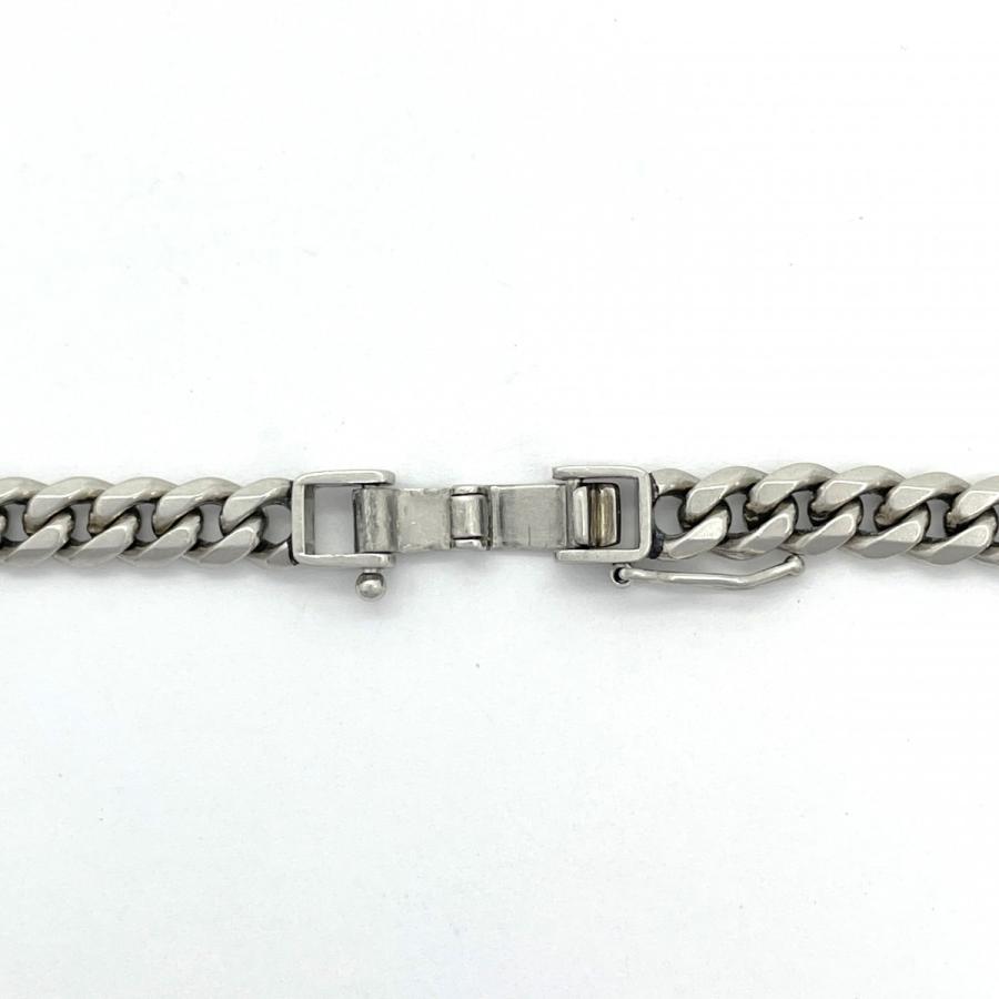 5khd231】喜平 ネックレス Pt850 プラチナ 6面 シングル 52.5cm 51.5g  