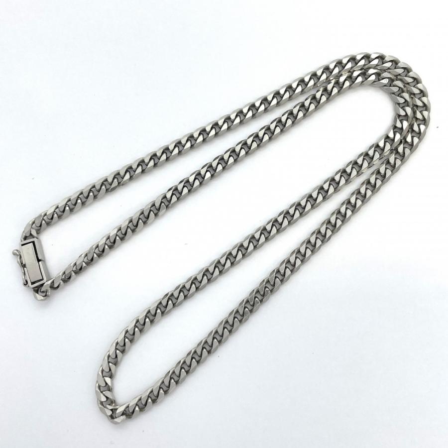 5khe017】喜平 ネックレス Pt850 プラチナ 8面 シングル 41.8cm 30.3g  