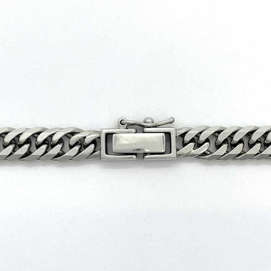5khe071】喜平 ネックレス Pt850 プラチナ 6面 ダブル 50.6cm 51.2g  