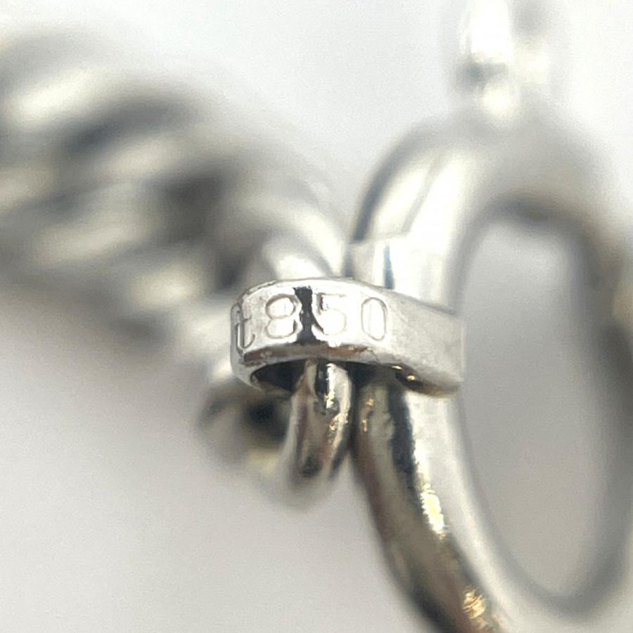 5khe072】喜平 ネックレス Pt850 プラチナ 6面 ダブル 50.7cm 15.6g  