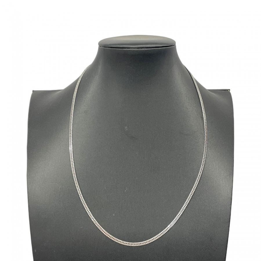 5khe072】喜平 ネックレス Pt850 プラチナ 6面 ダブル 50.7cm 15.6g  