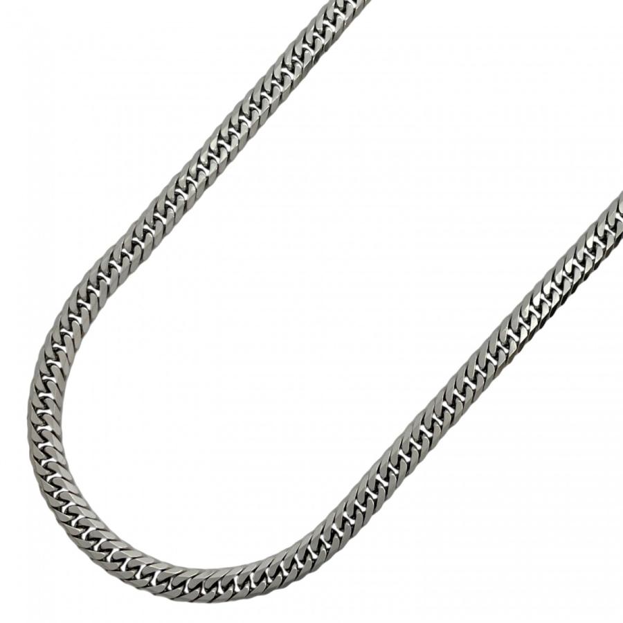 5khe076】喜平 ネックレス Pt850 プラチナ 6面 ダブル 51cm 30.2g  