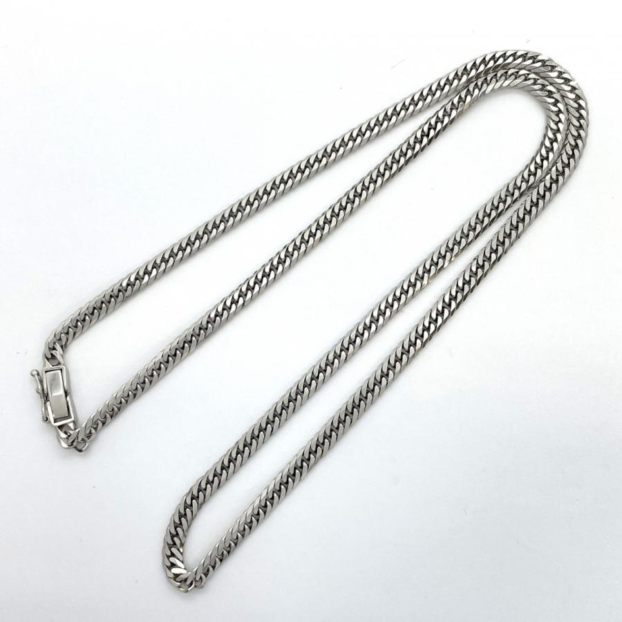 5khe076】喜平 ネックレス Pt850 プラチナ 6面 ダブル 51cm 30.2g  