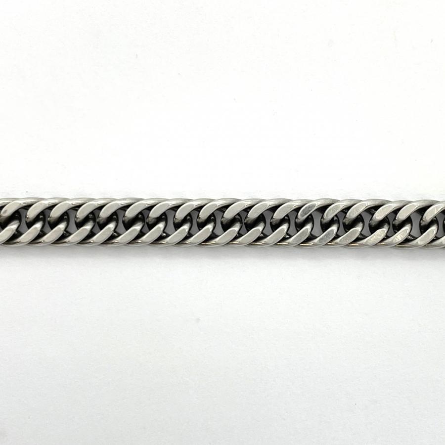 5khe078】喜平 ブレスレット Pt850 プラチナ 2面 ダブル 18.5cm 24.4g  