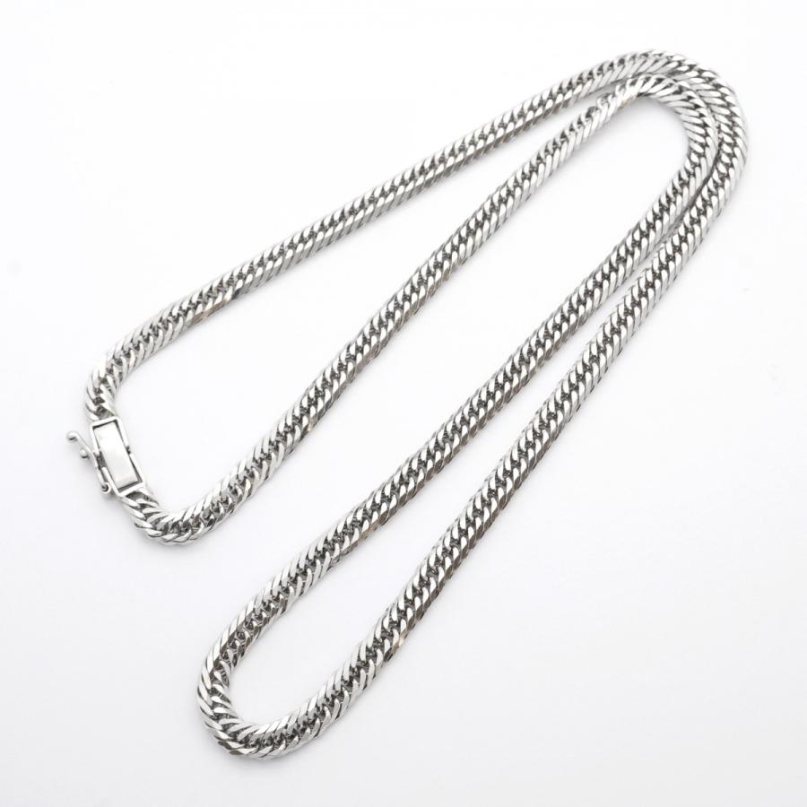 5khi028】喜平 ネックレス Pt850 プラチナ 8面 トリプル 45cm