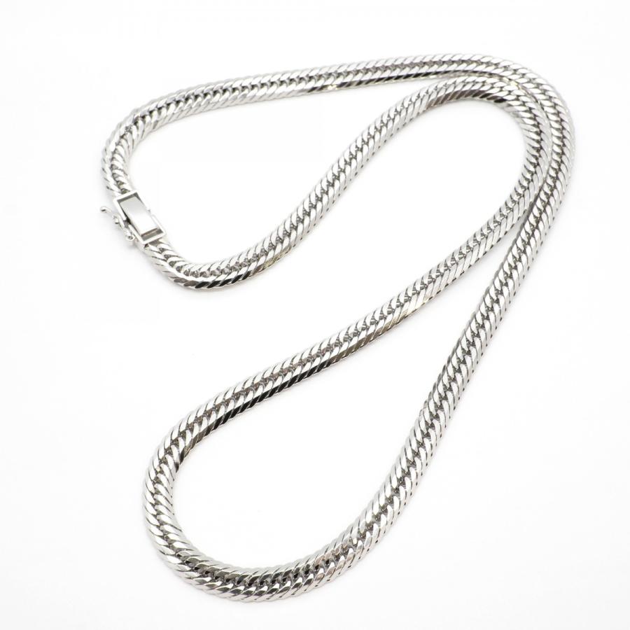 5khm078】喜平 ネックレス Pt850 プラチナ 8面 トリプル 50.9cm 50.4g