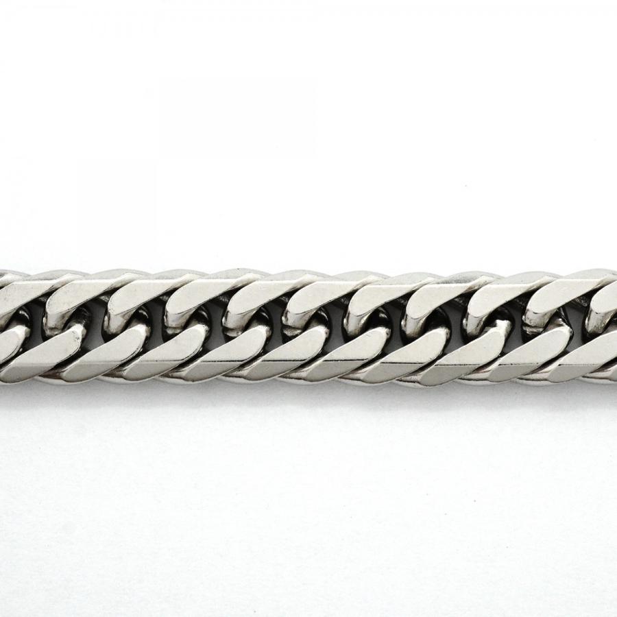 5khp026】喜平 ネックレス Pt850 プラチナ 6面 ダブル 50.3cm 100.3g