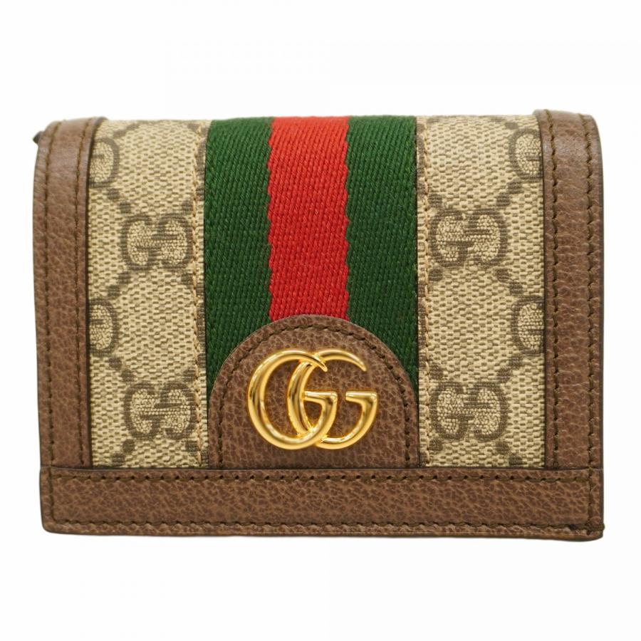 GUCCI 【5ma0042-h】グッチ 財布 オフィディア 523155 PVC ベージュ  