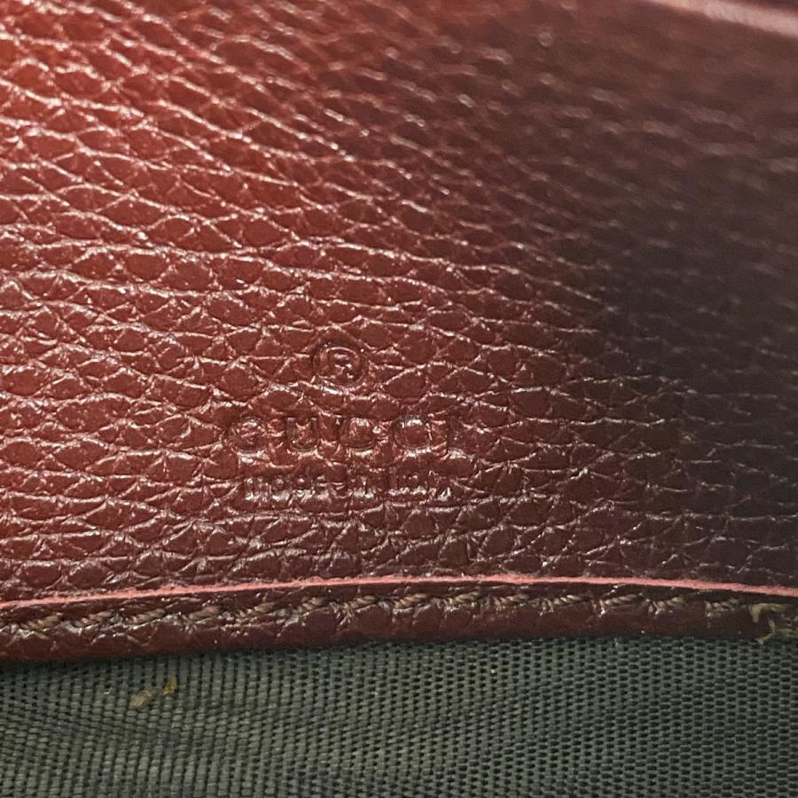 GUCCI 【5ma0193-h】グッチ 長財布 ズゥミ 573612 レザー ボルドー  