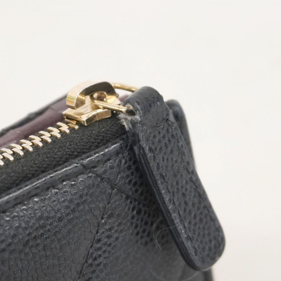 CHANEL 【5ma0290-h】シャネル 財布 マトラッセ キャビアスキン  