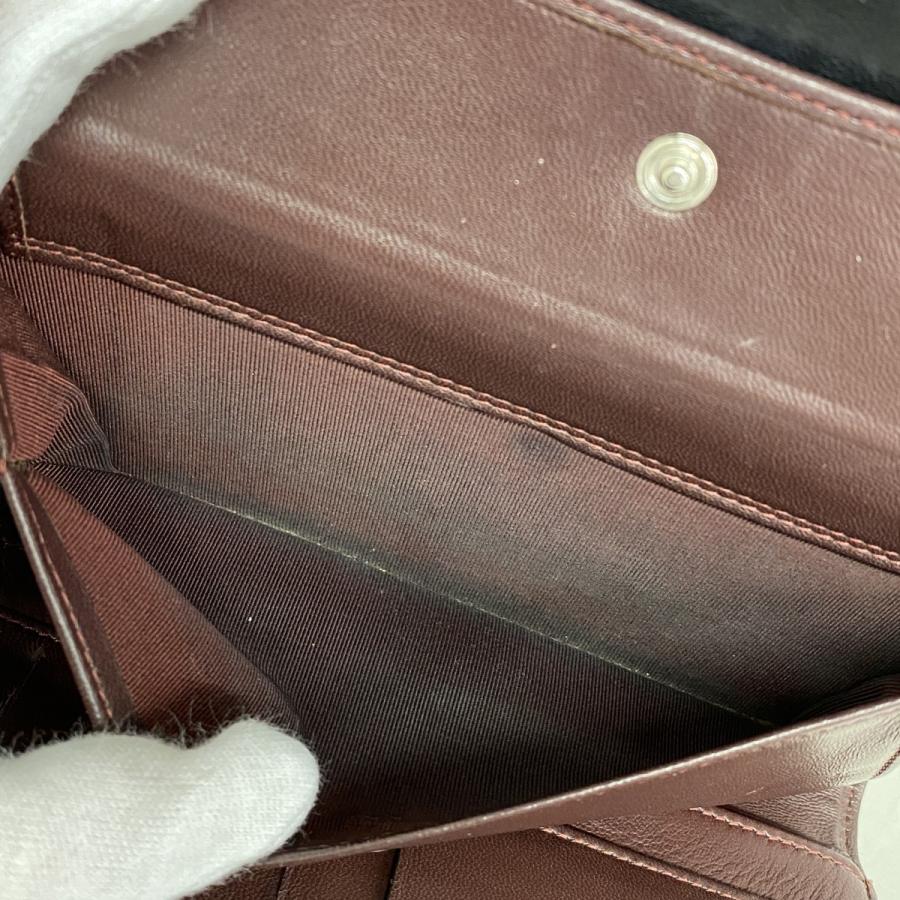 CHANEL 【5ma0772】シャネル 三つ折り長財布 マトラッセ ラムスキン  