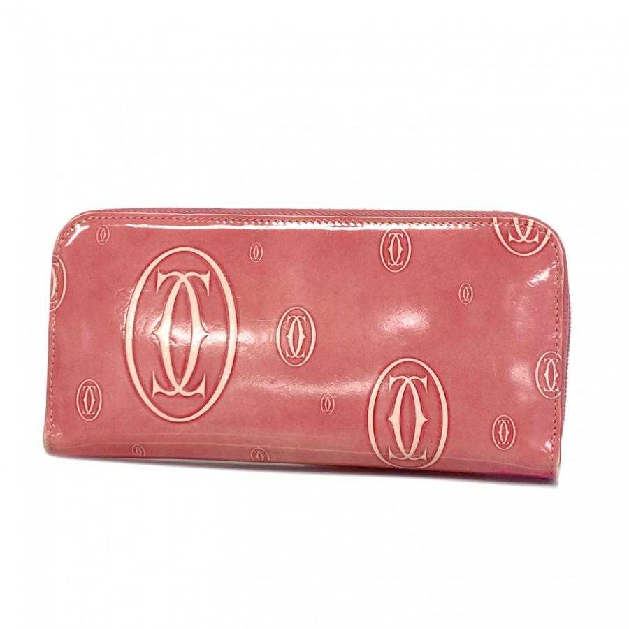 カルティエ CARTIER 長財布 ハッピーバースデー ピンク レディース