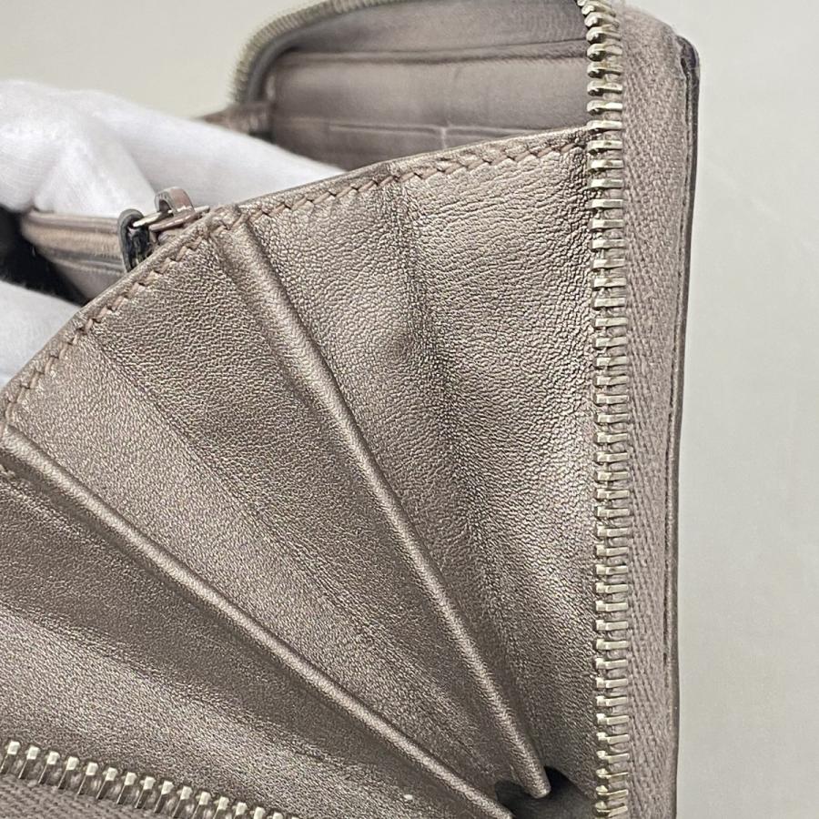 GUCCI インプリメ 長財布 グレー シルバー