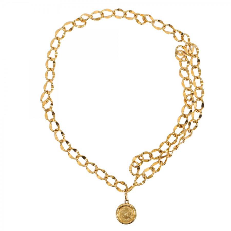 CHANEL 【5ob1160】シャネル ベルト チェーン ゴールド ゴールド金具  