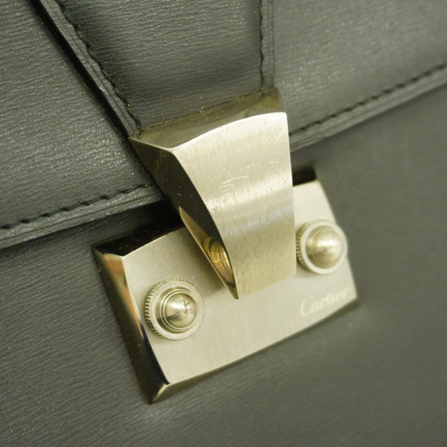 Cartier 【5od4342】カルティエ クラッチバッグ レザー ブラック