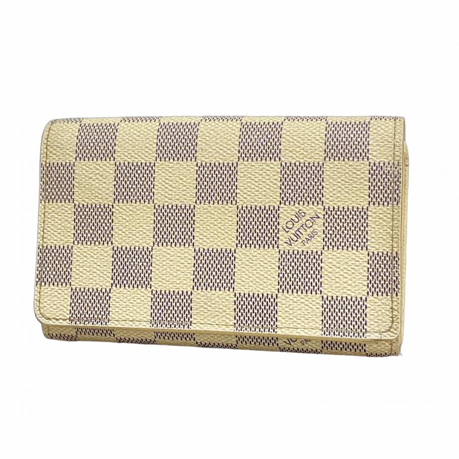 ★SALE【5od4592】ルイヴィトン 財布 ダミエ・アズール ポルトフォイユトレゾール N61744 ホワイト【中古】レディース LOUIS VUITTON（ルイ・ヴィトン） ☆SALE【5od4592】ルイヴィトン 財布