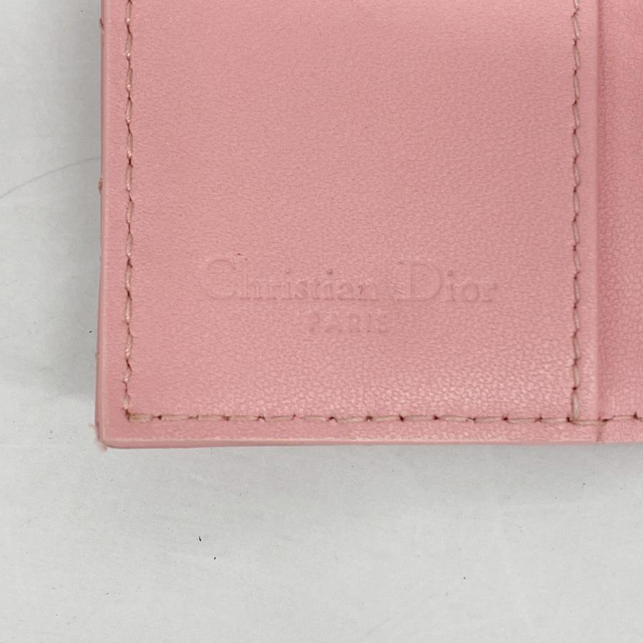 ★最終価格★SALE【5oe5164】クリスチャンディオール キーケース カナージュ レザー ピンク ゴールド金具【中古】レディース 5oe5164】クリスチャンディオール キーケース カナージュ レザー