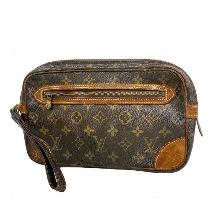 【5oe6082】ルイヴィトン クラッチバッグ モノグラム マルリードラゴンヌGM M51825 ブラウン【中古】メンズ LOUIS VUITTON（ルイ・ヴィトン） 【5oe6082】ルイヴィトン クラッチ