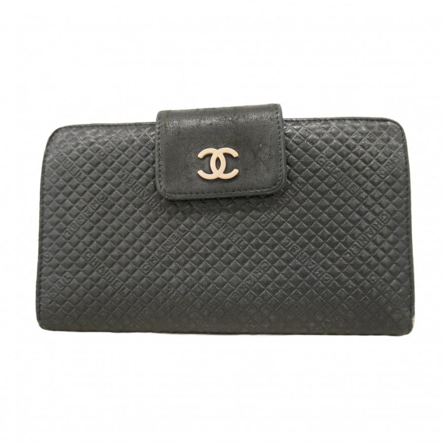 CHANEL（シャネル） 【5oe6290】シャネル 長財布 ラムスキン ブラック