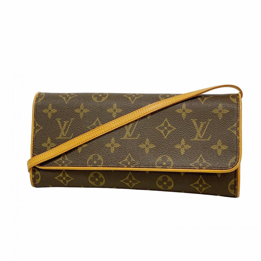 【5pa0558】ルイヴィトン ショルダーバッグ モノグラム ポシェットツインGM M51852 ブラウン【中古】レディース LOUIS VUITTON（ルイ・ヴィトン） 【5pa0558】ルイヴィトン ショルダー