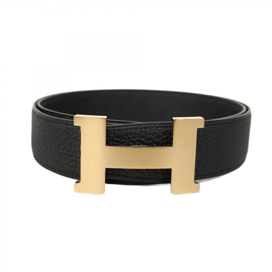【5pa1476-h】エルメス ベルト コンスタンスベルト トゴ スイフト ブラック ゴールド金具 K刻印【中古】レディース HERMES（エルメス） ☆最終価格☆SALE【5pa1476-h】エルメス ベルト