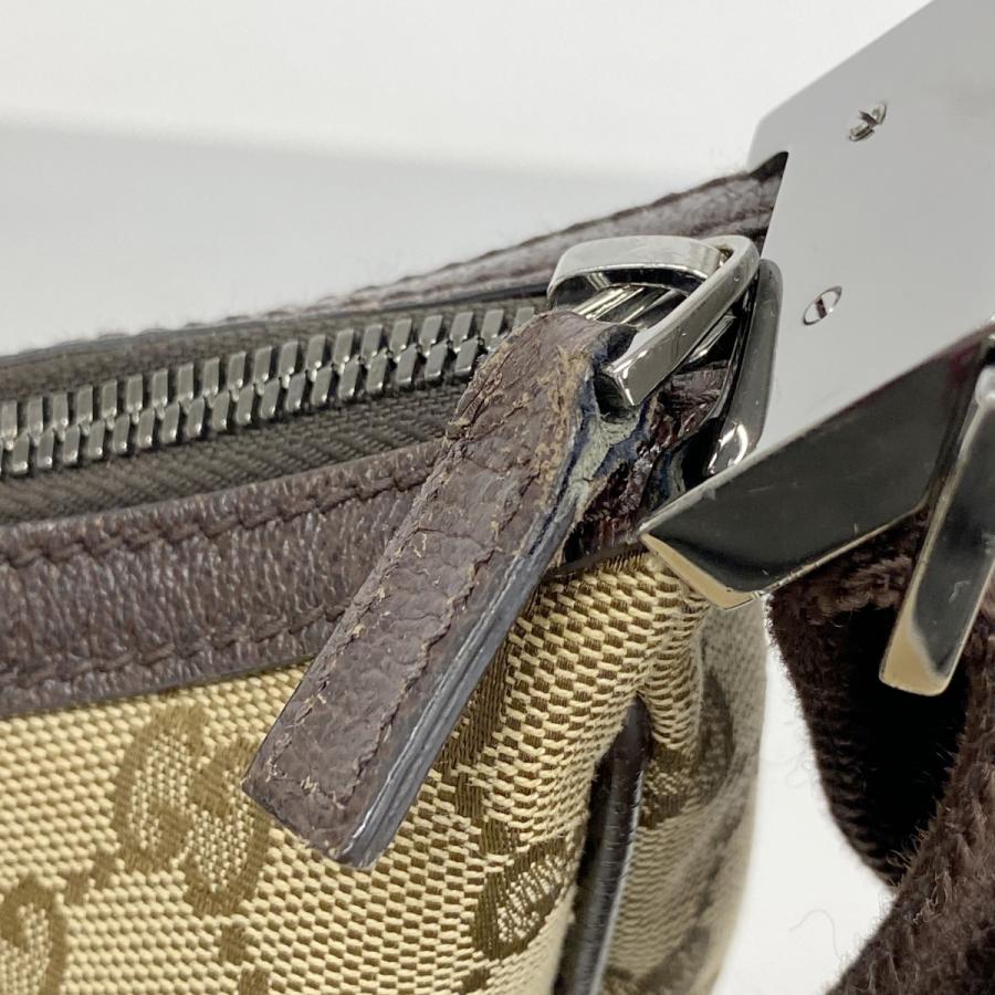 【5pb1690】グッチ ショルダーバッグ GGキャンバス 122790 キャンバス ブラウン シルバー金具【中古】レディース GUCCI（グッチ） ☆最終価格【5pb1690】グッチ ショルダーバッグ GG
