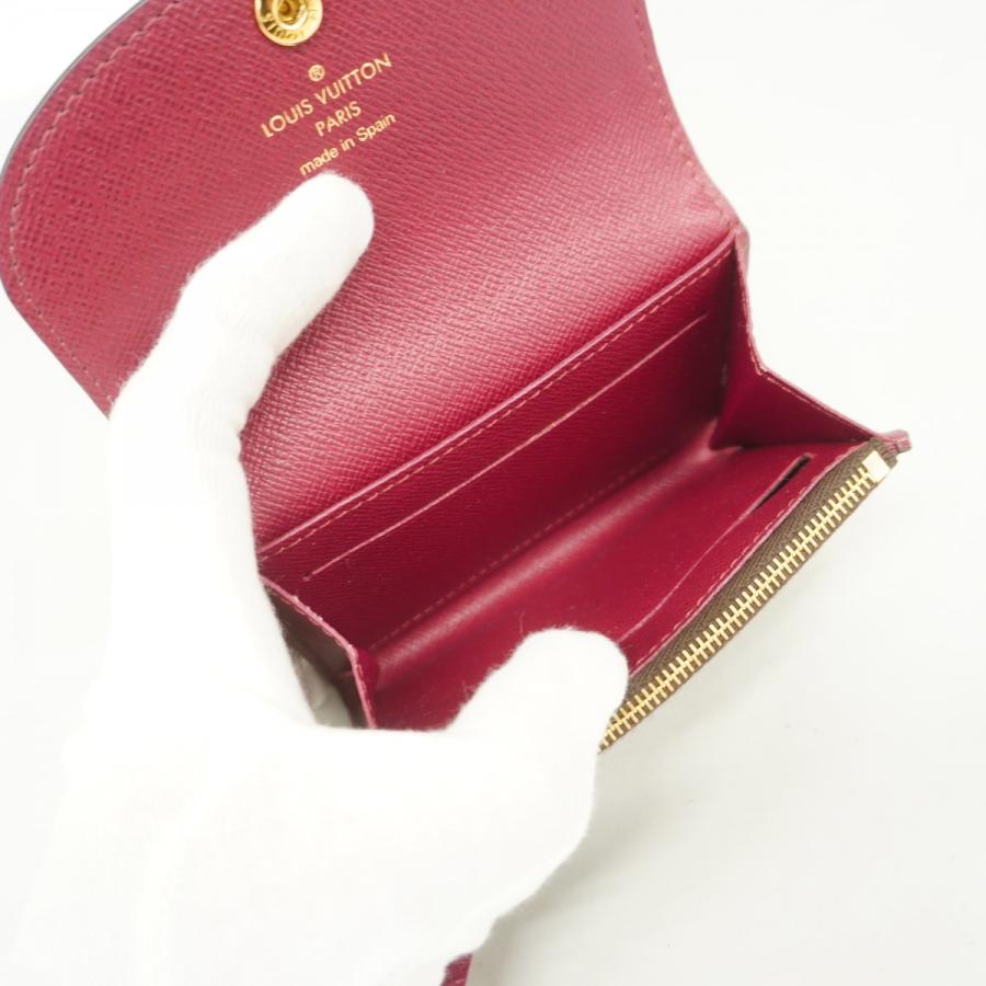 【5pb1737】ルイヴィトン ケース モノグラム ポルトモネロザリ M41939 ブラウン フューシャ【中古】レディース LOUIS VUITTON（ルイ・ヴィトン） ☆最終価格【5pb1737】ルイヴィトン