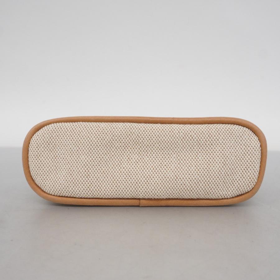 【5pb2107】エルメス ポーチ ボリードポーチ トワルアッシュ アイボリー シルバー金具【中古】レディース 5pb2107】エルメス ポーチ ボリードポーチ トワルアッシュ アイボリー