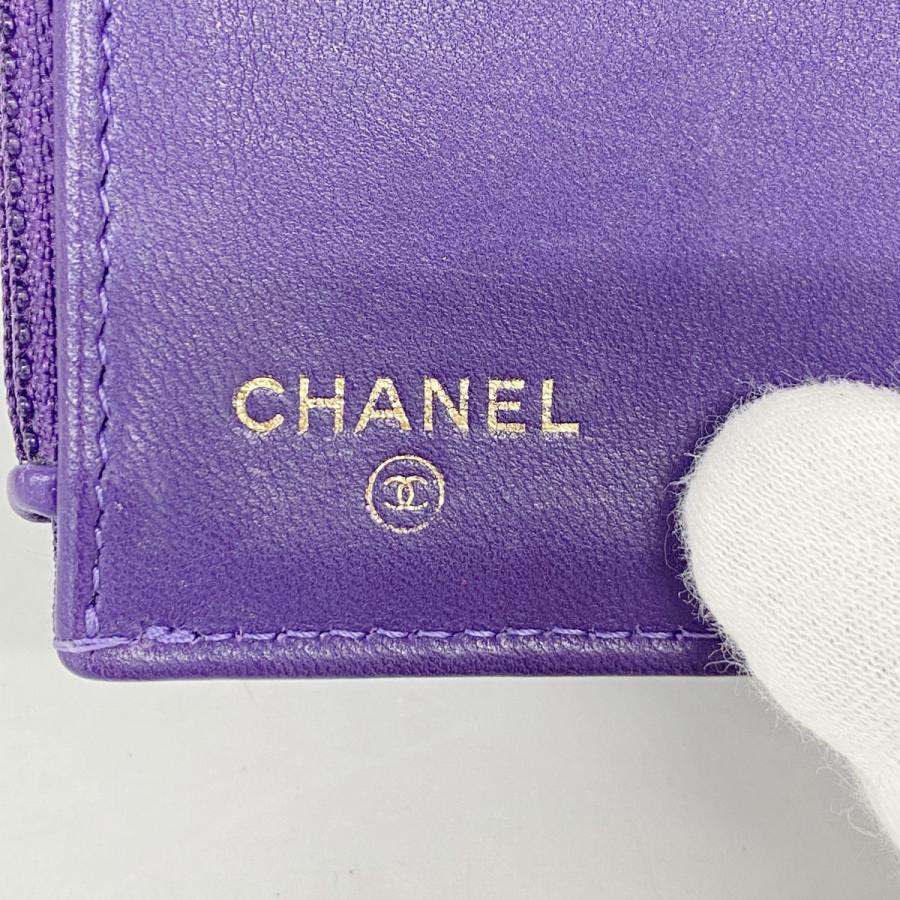 CHANEL ボーイシャネル　三つ折り財布　パープル 楽天市場】【財布】CHANEL シャネル ボーイシャネル マトラッセ ココ