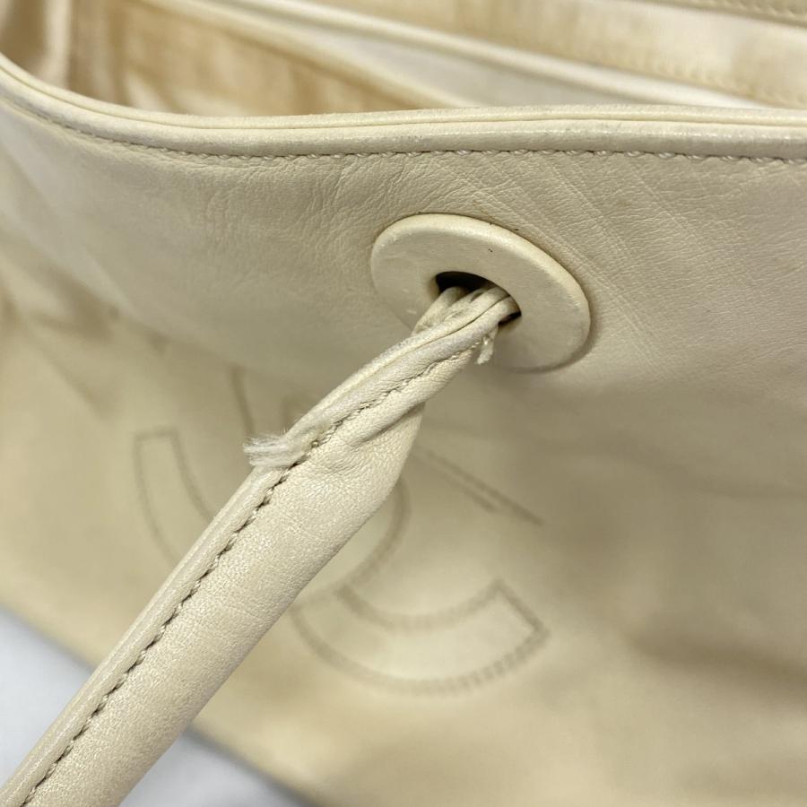 【5pb2992】シャネル ショルダーバッグ ラムスキン アイボリー ゴールド金具【中古】レディース CHANEL（シャネル） ☆最終価格【5pb2992】シャネル ショルダーバッグ