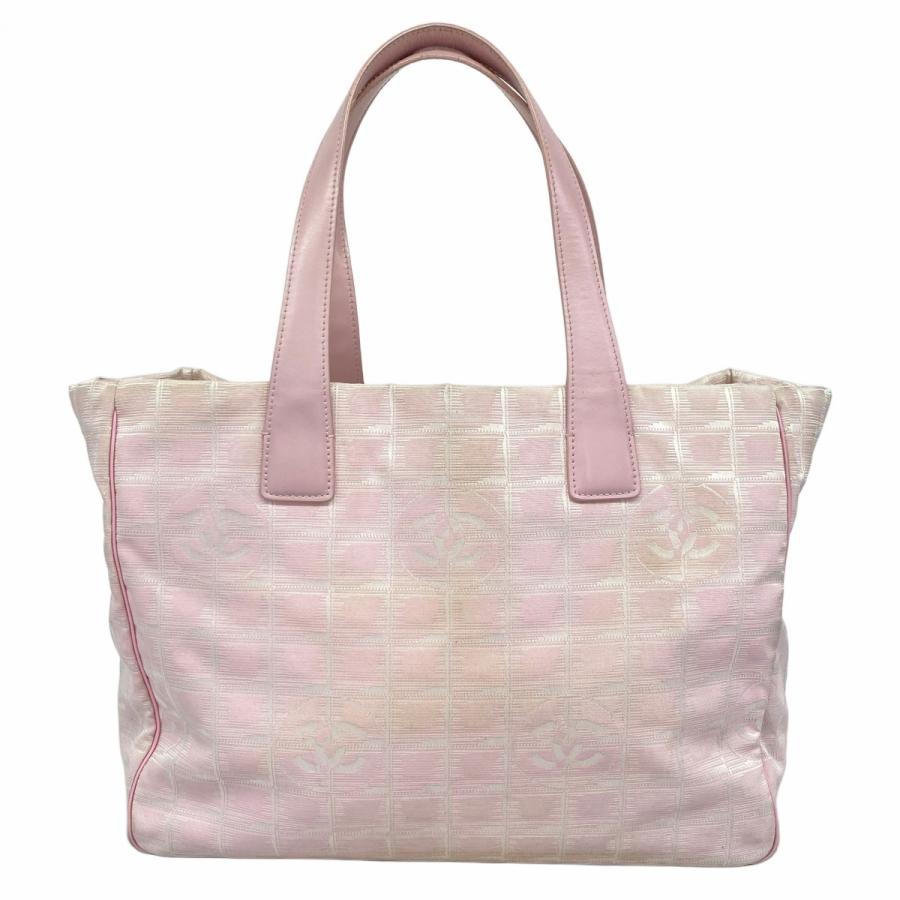 【5pb3078-r】シャネル トートバッグ ニュートラベル ナイロン ピンク シルバー ゴールド金具【中古】レディース CHANEL（シャネル） 【5pb3078-r】シャネル トートバッグ ニュー