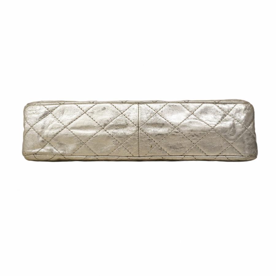 【5pc3102】シャネル ショルダーバッグ 2.55 Wフラップ Wチェーン レザー シルバー シルバー金具【中古】レディース CHANEL（シャネル） ☆SALE【5pc3102】シャネル ショルダーバッグ 2.55