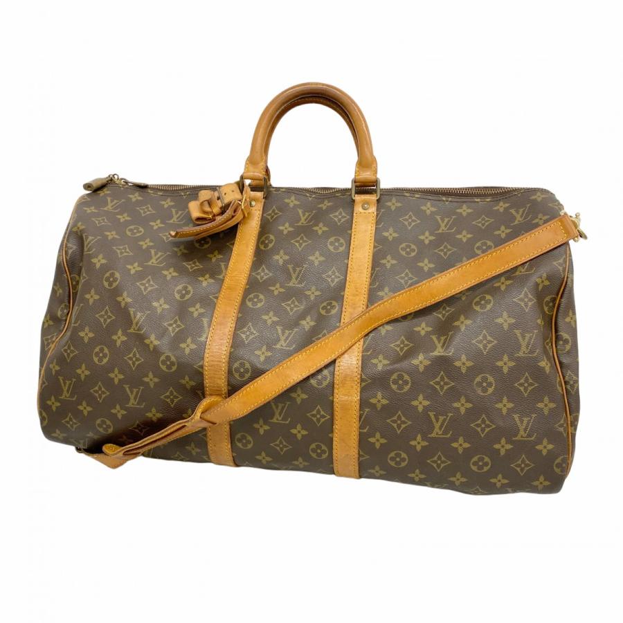 【5pc3109】ルイヴィトン ボストンバッグ モノグラム キーポルバンドリエール55 M41414 ブラウン【中古】メンズ レディース ユニセックス LOUIS VUITTON（ルイ・ヴィトン） 【5pc3109】ルイヴィトン ボストン