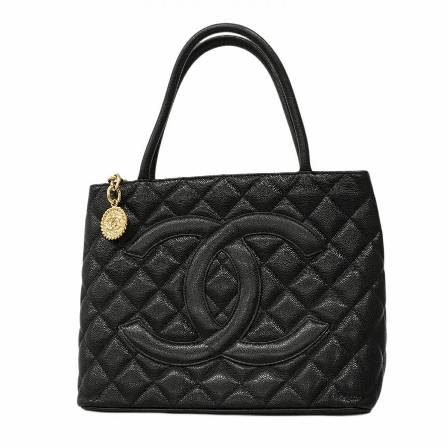 【5pc3184-k】シャネル トートバッグ 復刻トート キャビアスキン ブラック ゴールド金具【中古】レディース CHANEL（シャネル） ☆最終価格【5pc3184-k】シャネル トートバッグ