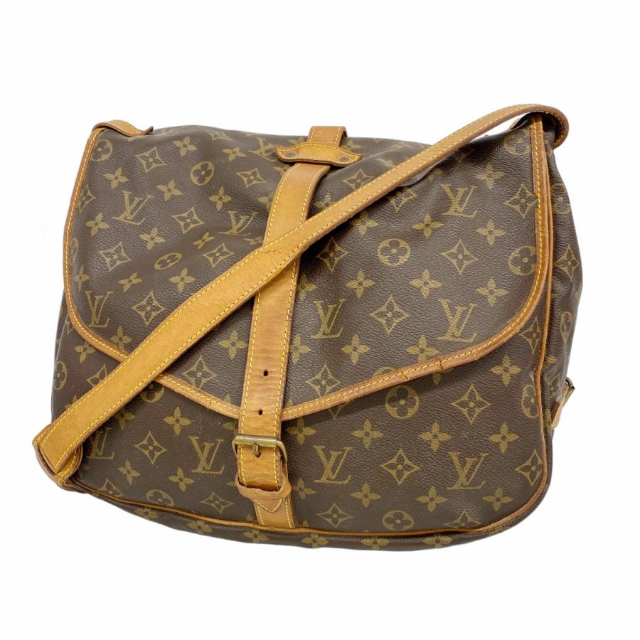 【5pc3214】ルイヴィトン ショルダーバッグ モノグラム ソミュール35 M42254 ブラウン【中古】レディース LOUIS VUITTON（ルイ・ヴィトン） ☆最終価格【5pc3214】ルイヴィトン