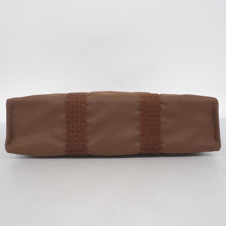 5pb2588】エルメス トートバッグ エールラインMM キャンバス ブラウン