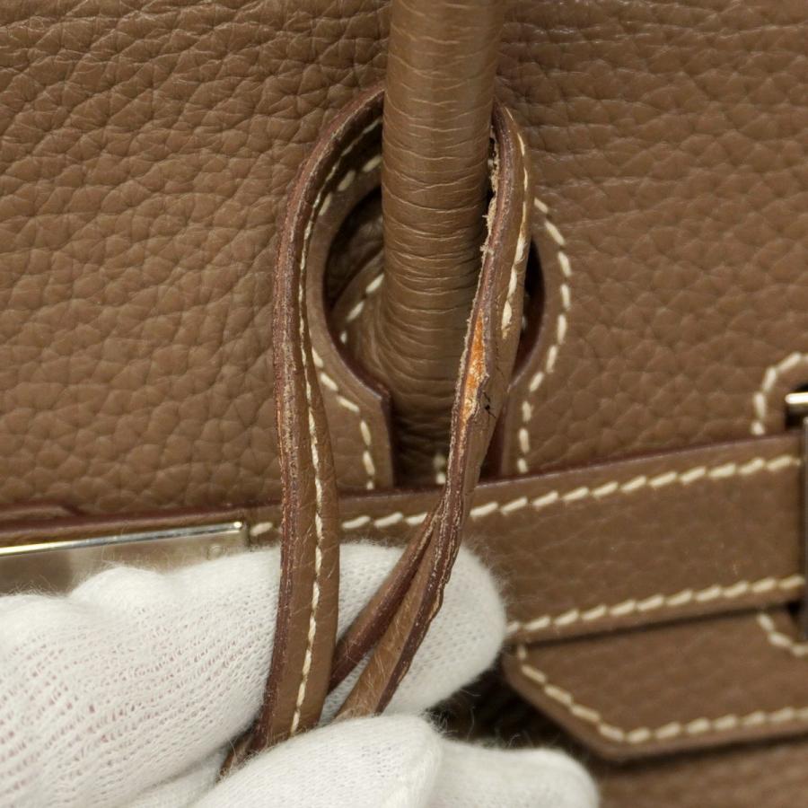 【5pc3527】エルメス ハンドバッグ バーキン30 トリヨンクレマンス エトゥープ シルバー金具 □R刻印【中古】レディース HERMES（エルメス） ☆SALE【5pc3527】エルメス ハンドバッグ バーキン
