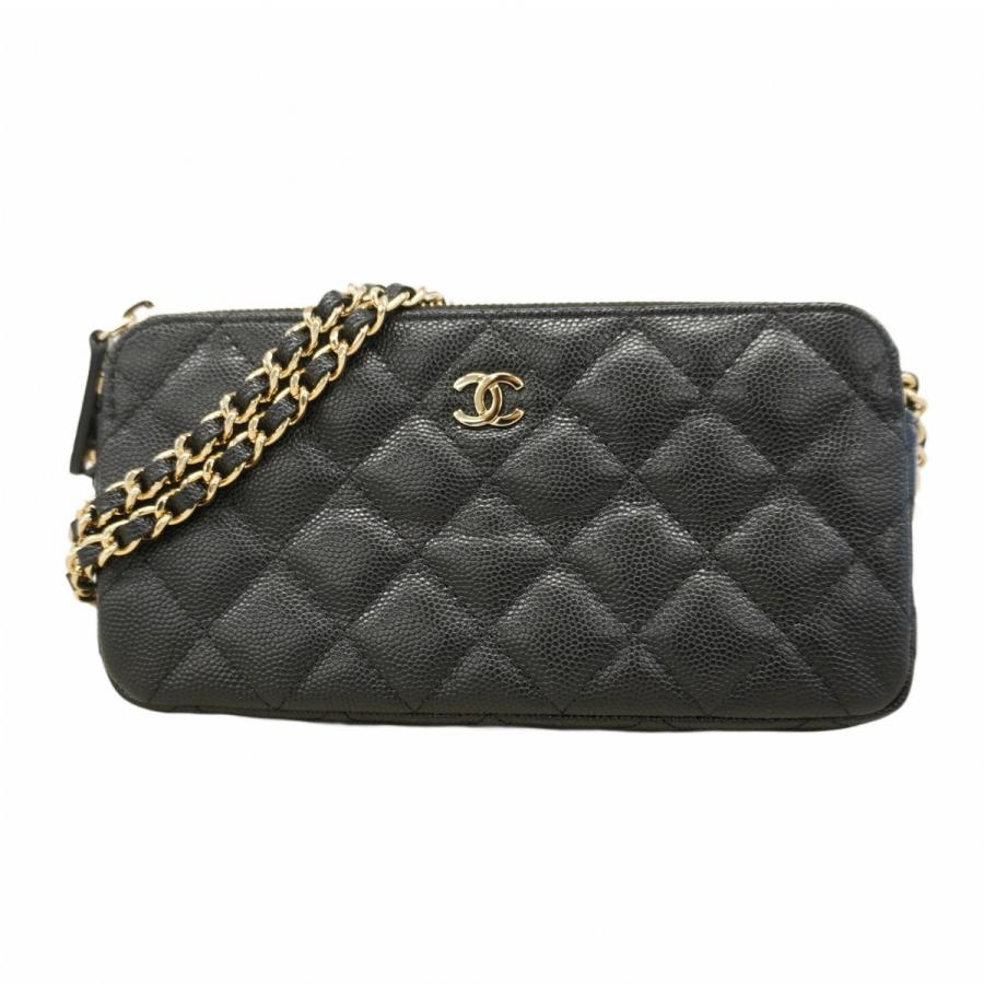 極美品 シャネル マトラッセ金具 サマーTシャツ カシミヤシルク Mサイズ CHANEL（シャネル） 【5pc3769】シャネル ショルダーウォレット