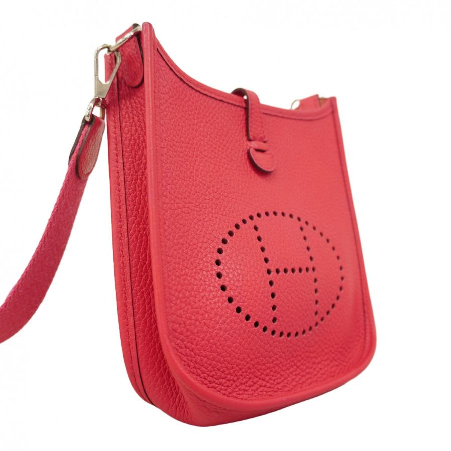 HERMES エルメス エブリン トレヨンクレマンス￼ シガレットケース エルメス ミニエヴリン TPM ローズエクストリーム トリヨンクレマンス