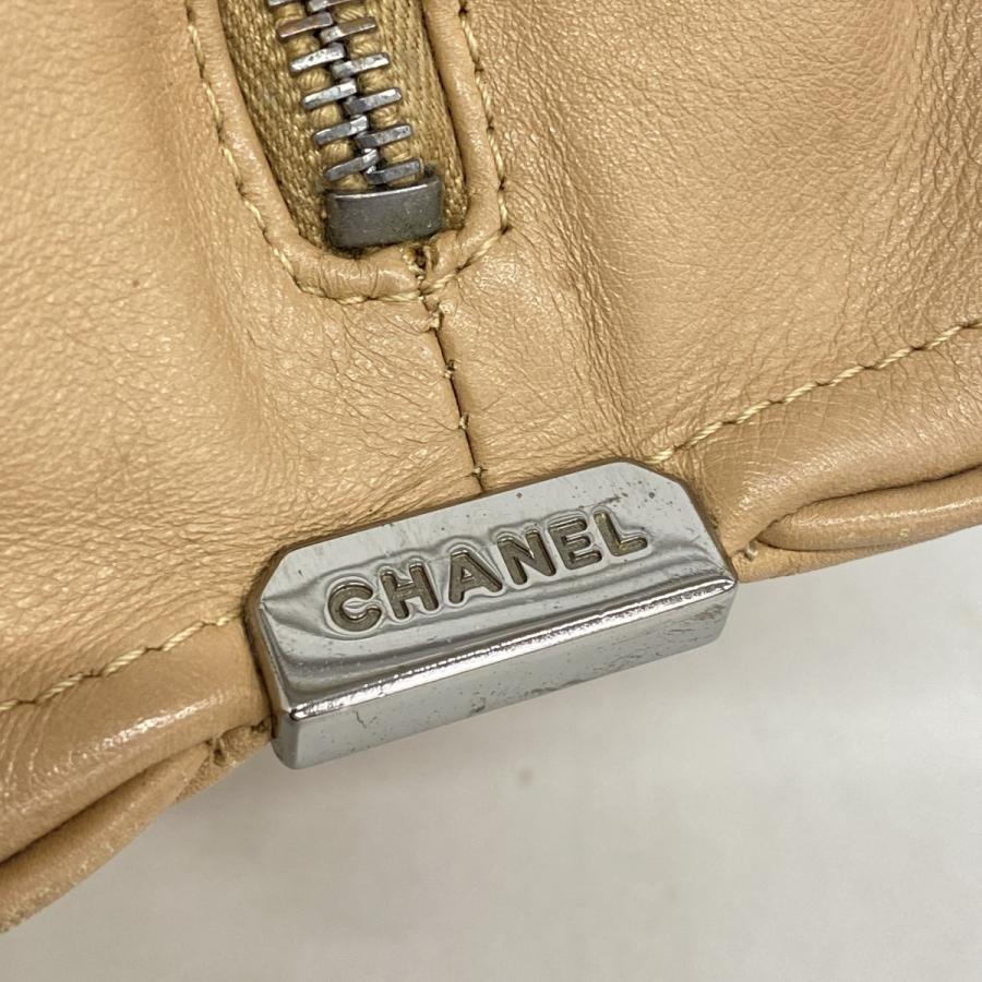 ✨美品✨CHANEL チョコバー ハンドバッグ ココマーク ロゴ金具 ラムスキン CHANEL（シャネル） 【5pc4625】シャネル ハンドバッグ チョコバー