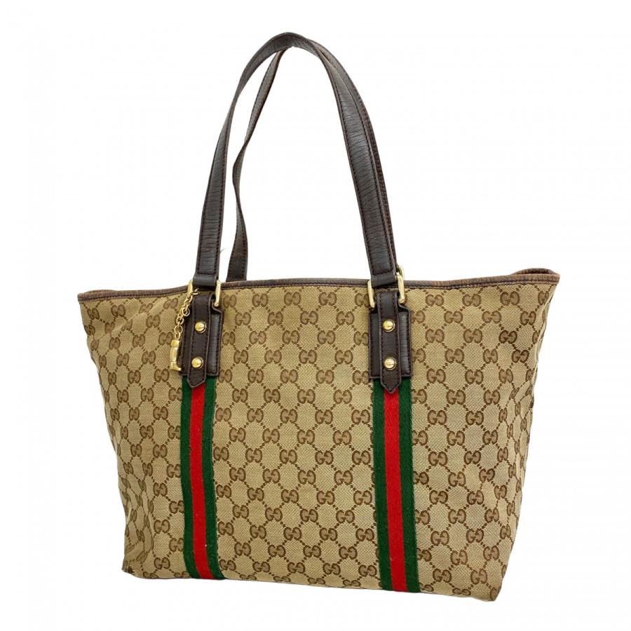 バッグGUCCI グッチ GGキャンバス シェリーライン ラージトート GUCCI（グッチ） 【5pd5824-k】グッチ トートバッグ GGキャンバス