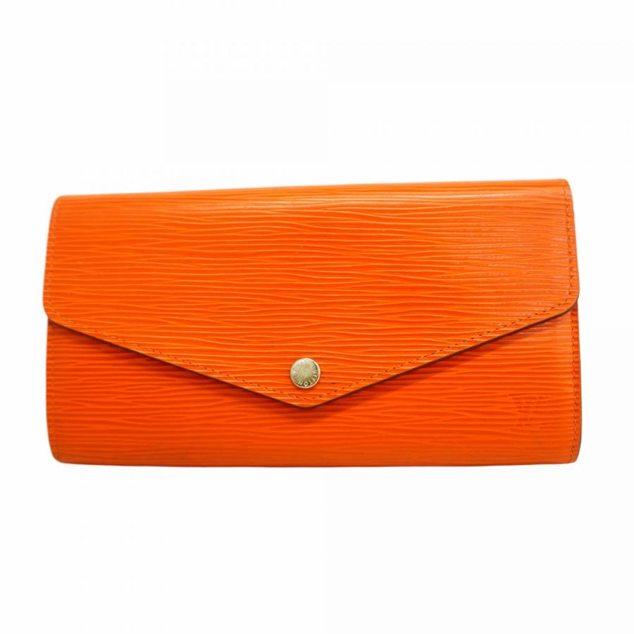 【美品】ルイヴィトン　エピ ポルトフォイユ・サラ　カード入れ６枚 ルイヴィトン LOUIS VUITTON エピ ホットピンク エピレザー