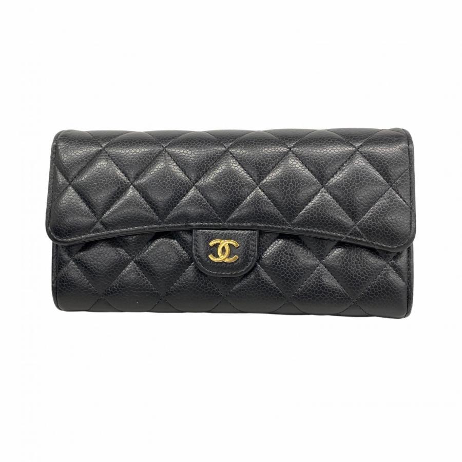CHANEL（シャネル） 【6ab0324】シャネル 長財布 マトラッセ キャビア