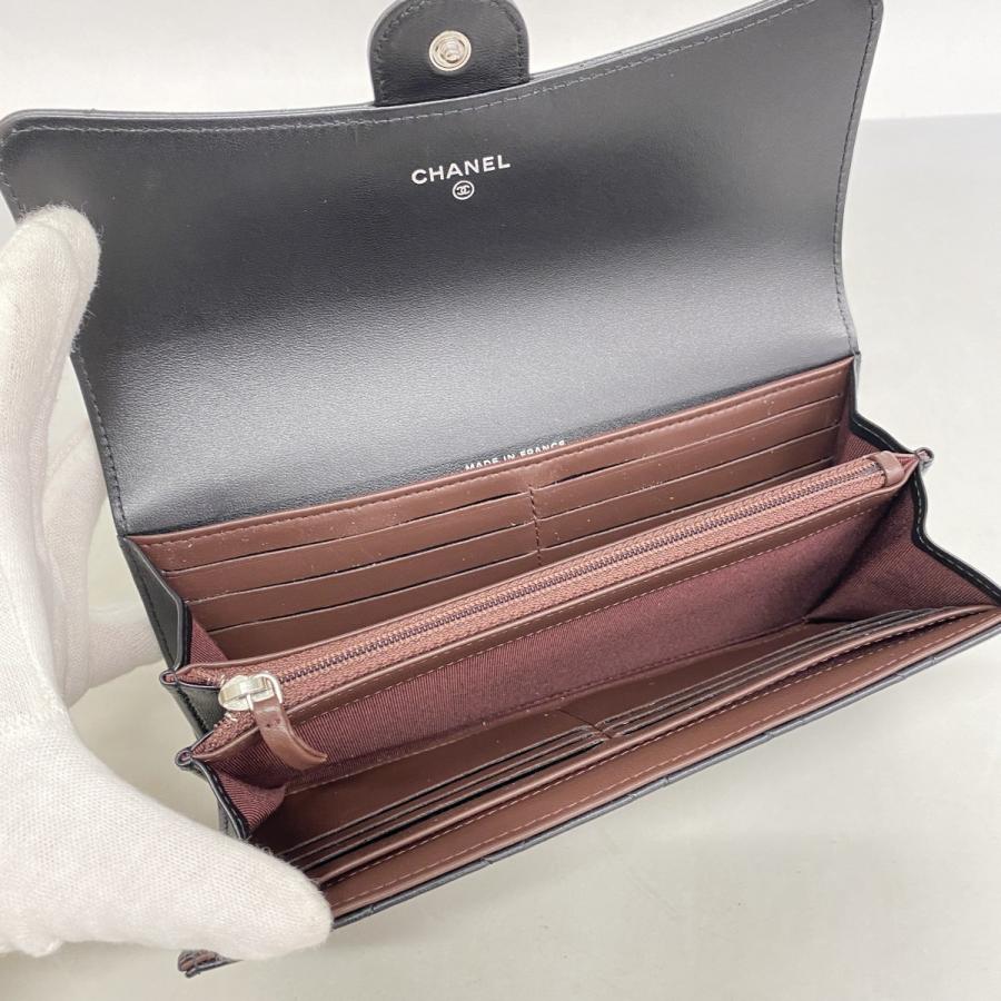 【CHANEL 】シャネルマトラッセ ラムスキン ラウンドファスナー長財布 楽天市場】【5%OFFクーポン】 シャネル 長財布 クラシック ロング