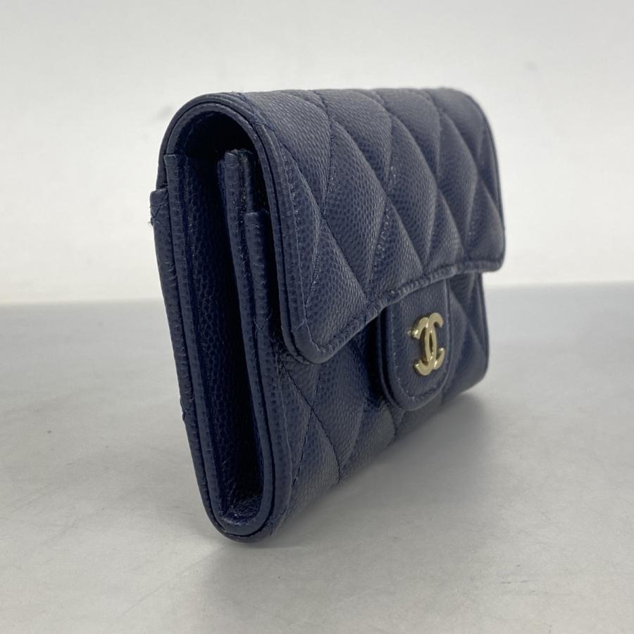 CHANEL ケース マトラッセ キャビアスキン CHANEL（シャネル） 【6ab0804-k】シャネル カードケース マトラッセ
